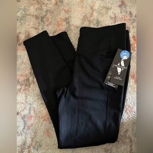 Skechers Black High Waisted Double Layer “Go Flex” Fabric Size Large